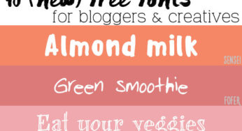 10 free fonts for bloggers & creatives