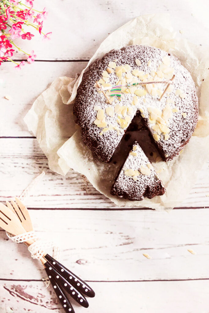 Moist, fudgy Vegan chocolate cake