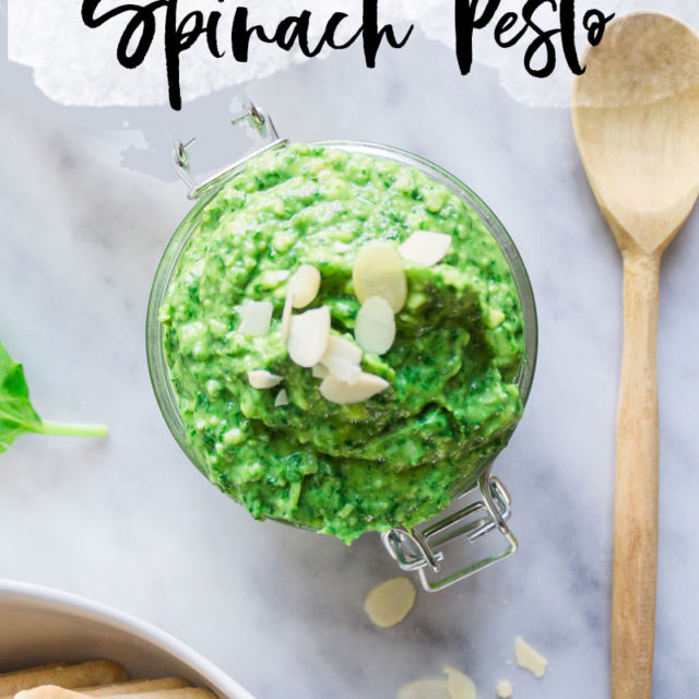 Glow from within with this Vegan Green Goddess Spinach Pesto