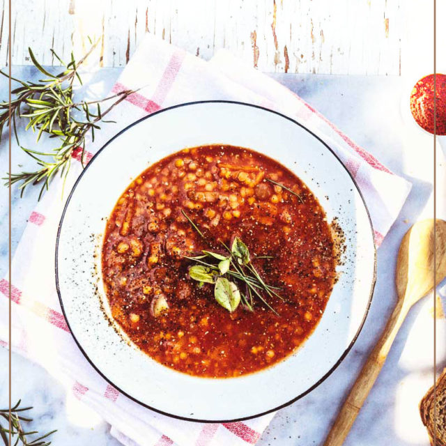 Hungarian red lentil soup