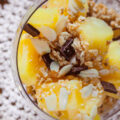 3-ingredient Pineapple and Granola verrine