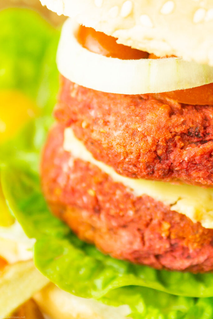 pantry staple chickpea and beet burgers for a fun burger night at home