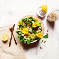 Summer salad with tofu feta